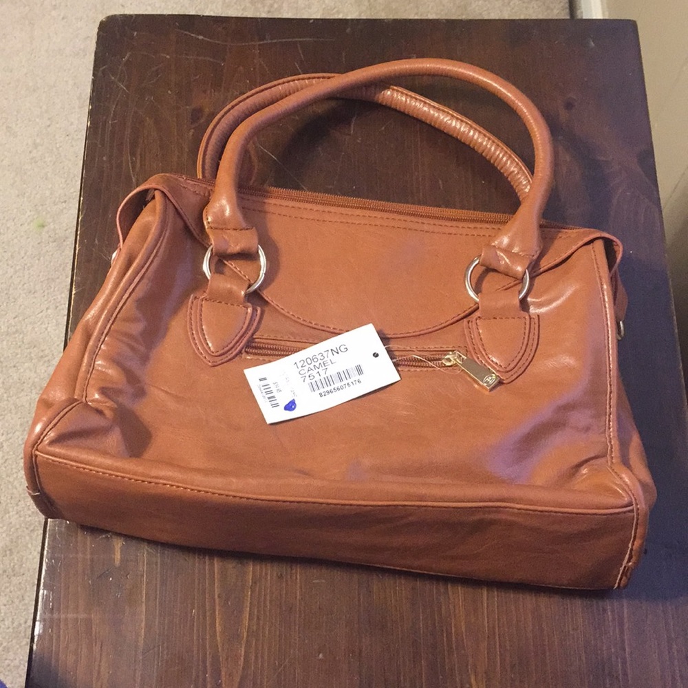 Camel colored purse